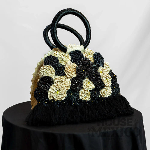 Mexican Handbags – Handmade Floral Tote with Tassels