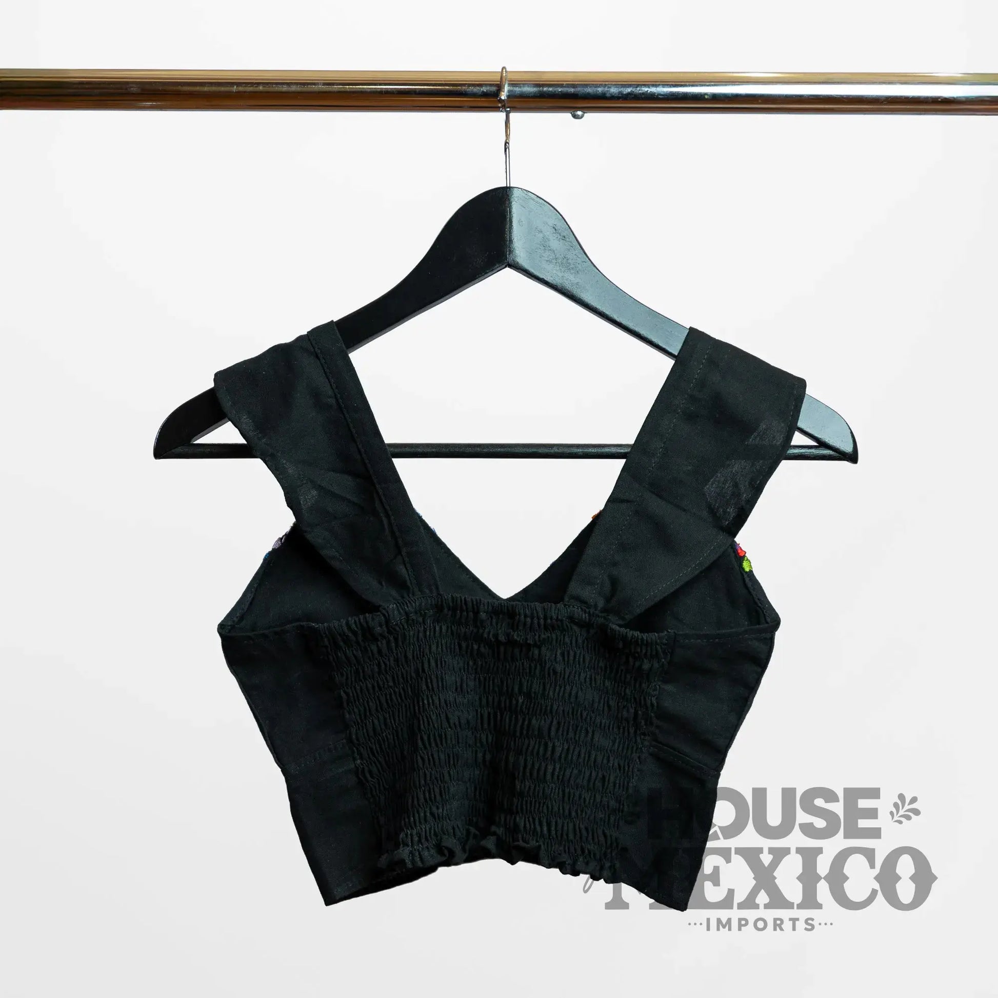 Mexican Top – Blusa Paloma with Colorful Floral Embroidery