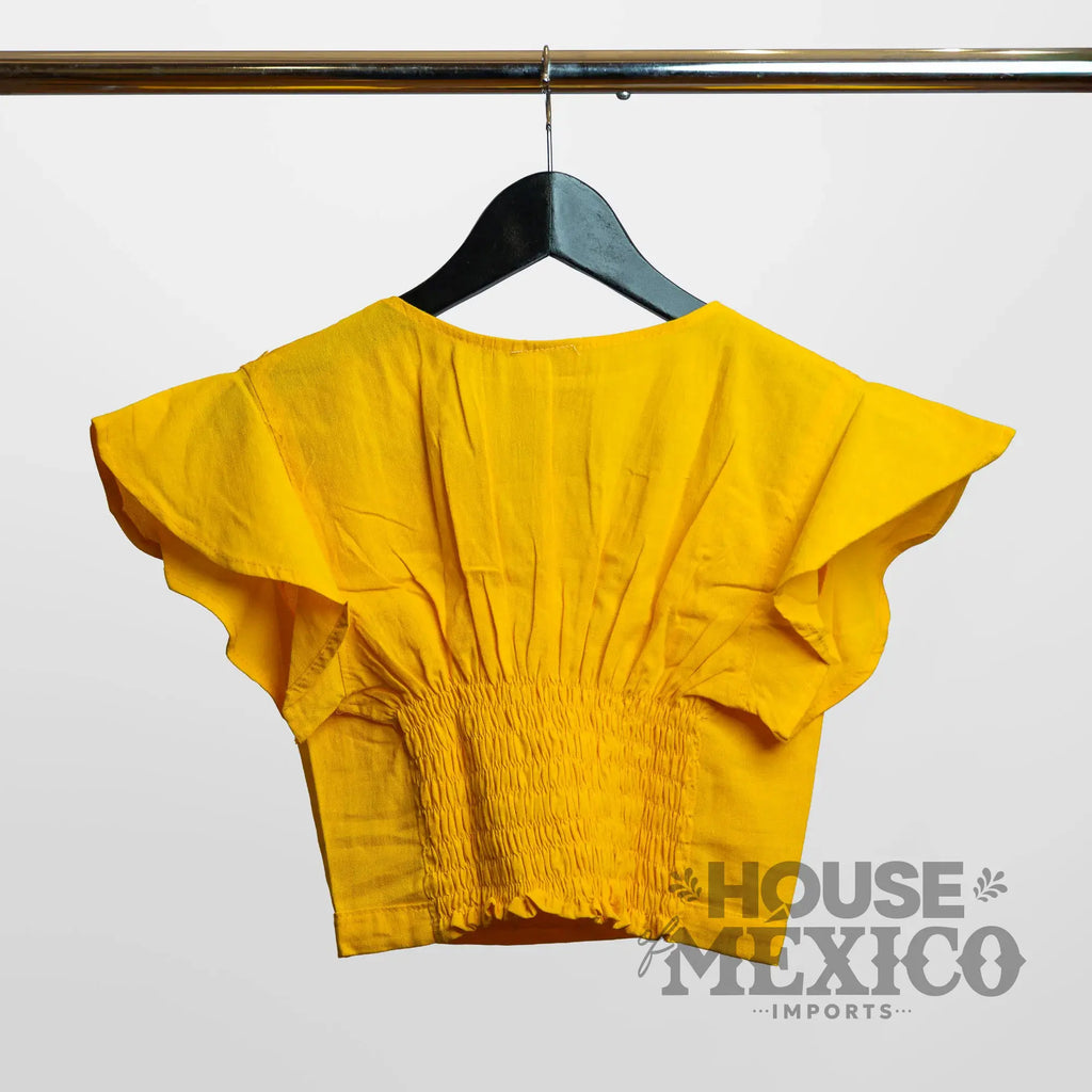 Mexican Top – Blusa Inés with Colorful Floral Embroidery
