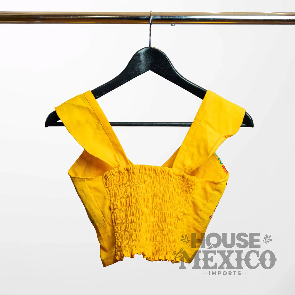Mexican Top – Blusa Paloma with Colorful Floral Embroidery