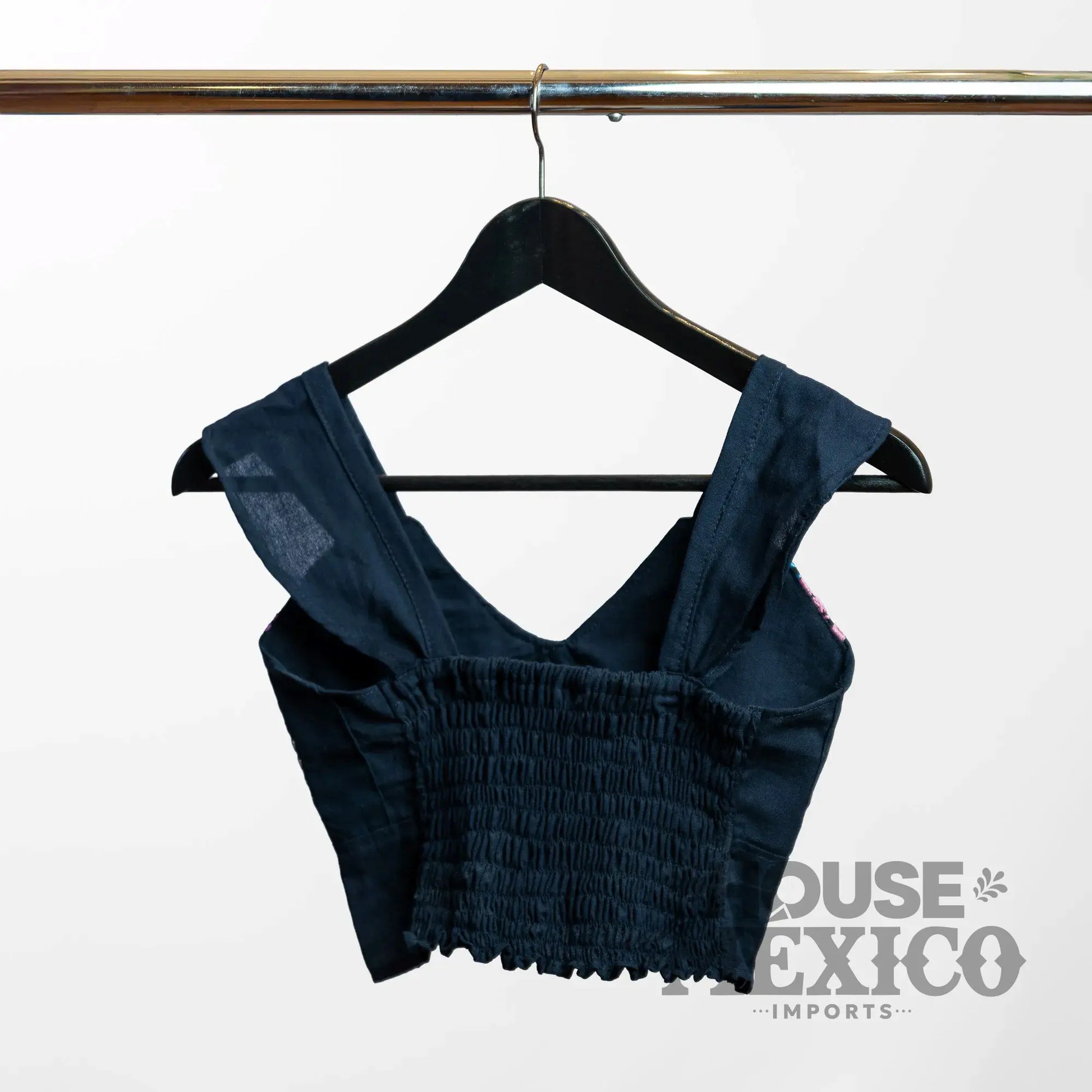 Mexican Top – Blusa Paloma with Colorful Floral Embroidery