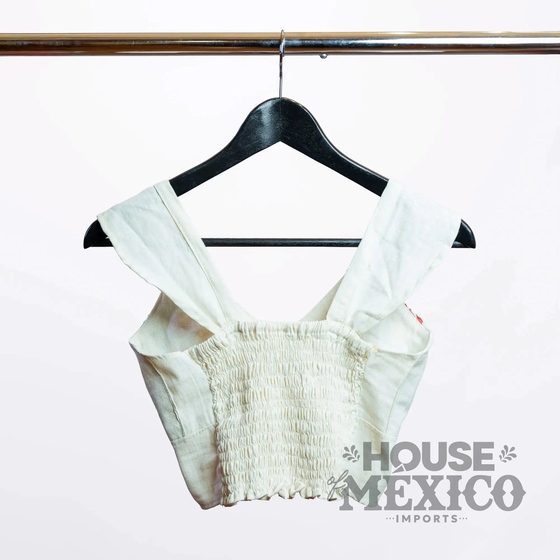 Mexican Top – Blusa Paloma with Colorful Floral Embroidery